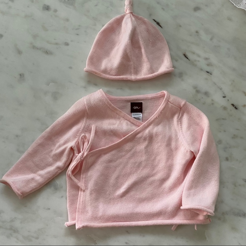 Tea collection wrap shirt with hat set